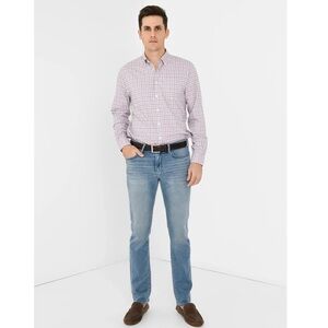 Bonobos Slim Fit Pink/white/blue Gingham Button Down Dress Shirt XL